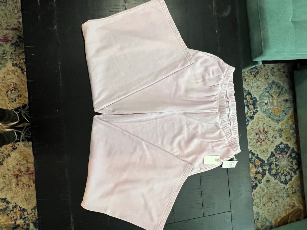 NWT 2XL Plus Good American Cotton Candy Pink Fleece Velour Wide Leg Sweatpants - Picture 2 of 7